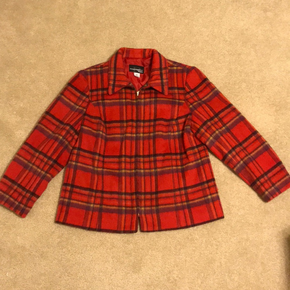 EUC Vintage Women’s Requirements Plaid Jacket 16W